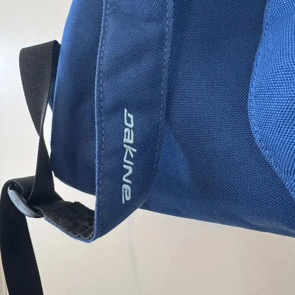 Vintage Dakine Cosmo Mini Backpack Purse Blue Hibiscus Hawaiian Floral Y2K